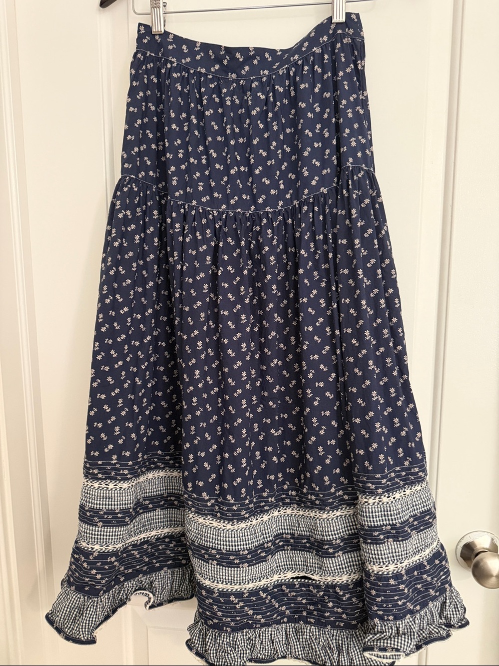 Doen Rosanna Skirt Indigo Calico Small S - Picture 5 of 5